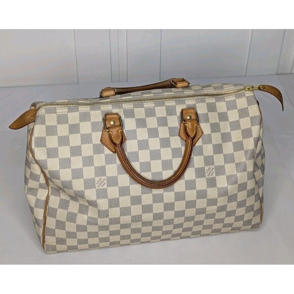 Louis Vuitton Speedy Damier Azur - 35, Lock & Key included, Authentic - Picture 4 of 16